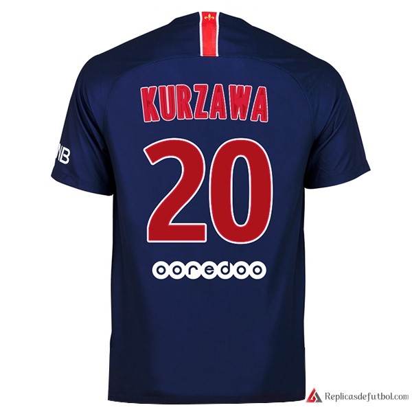 Camiseta Paris Saint Germain Primera equipación Kurzawa 2018-2019 Azul